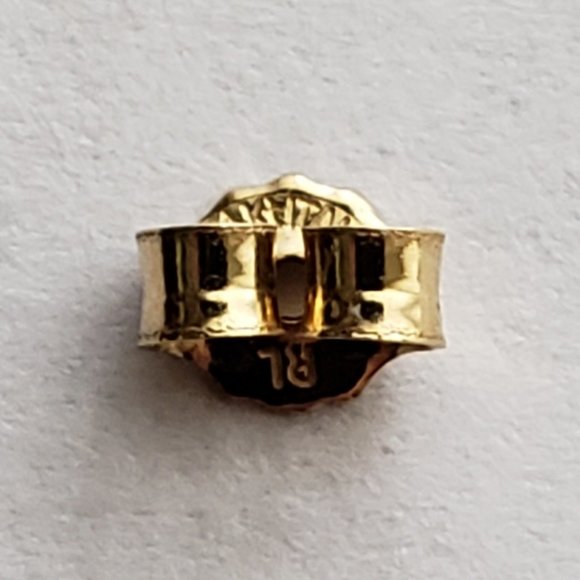 **SOLD**!4k Solid Two Tone Gold Stick/Dangle Earrings NIB/Tags - Picture 6 of 9